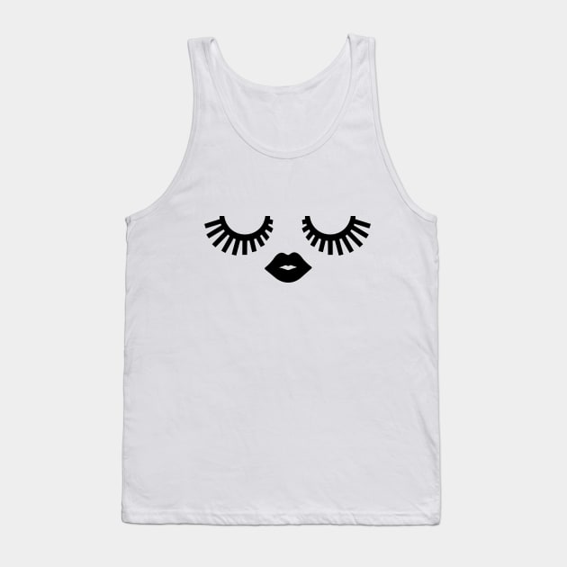 Eyelashes Tank Top by XOOXOO